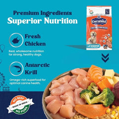 Carniwel with Fresh Chicken, Dry Dog Food for Large Dog, Starter - dspetstore.com