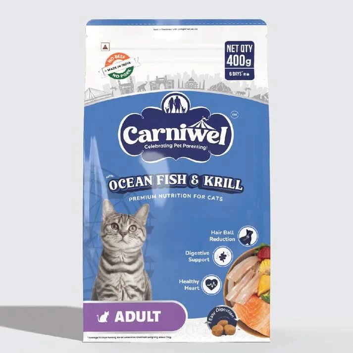 Carniwel with Ocean Fish & Krill, Dry Cat Food, Adult - dspetstore.com