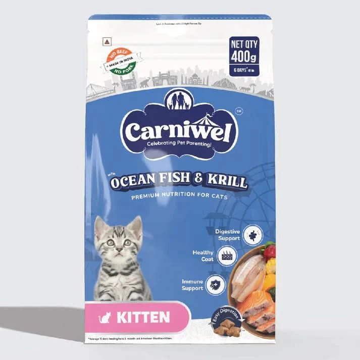 Carniwel with Ocean Fish & Krill, Dry Cat Food, Kitten - dspetstore.com
