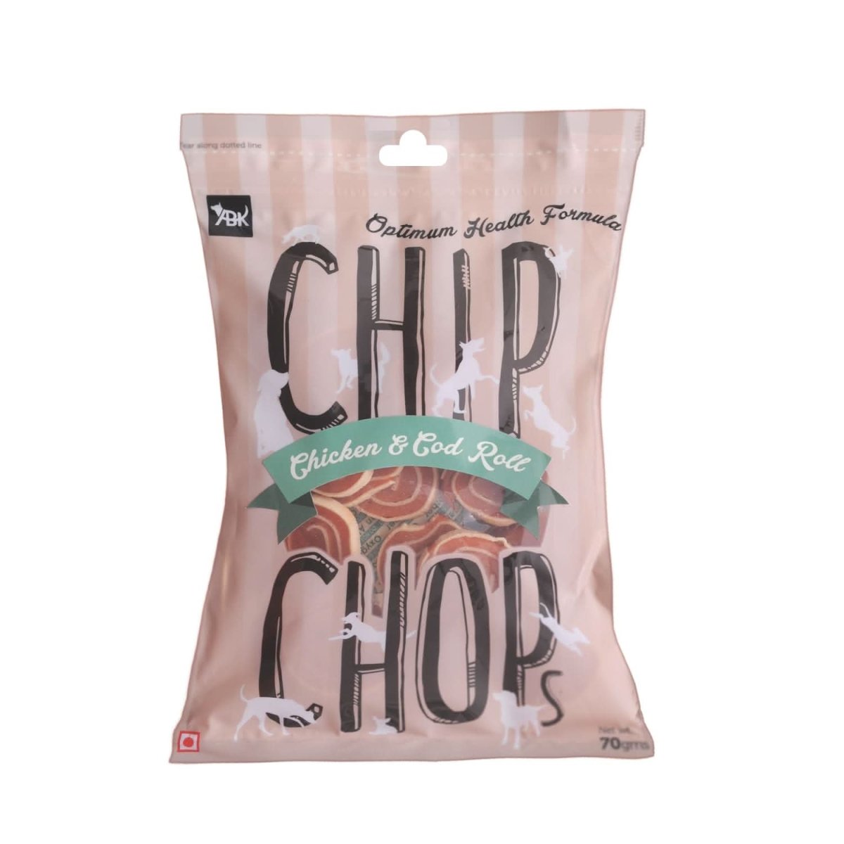 Chip Chops Chicken and Codfish Rolls Dog Treats - dspetstore.com