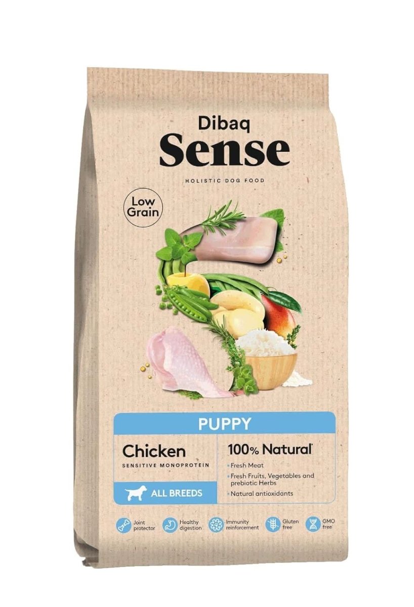 DIBAQ Sense Dog Low Grain Puppy Food with Chicken - dspetstore.com