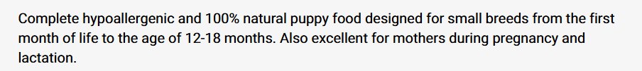 DIBAQ Sense Dog Low Grain Puppy Mini Food - dspetstore.com
