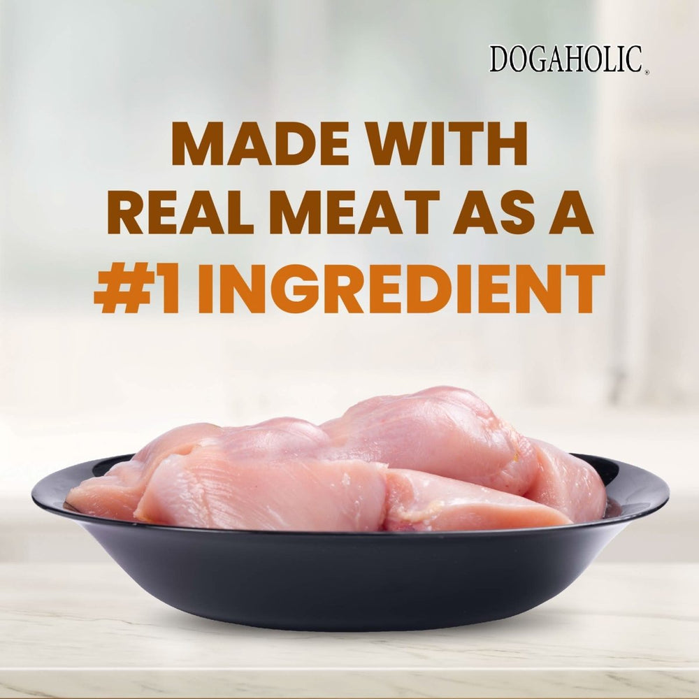 Dogaholic Max Barbeque Chicken Bacon Strips Dog Treats - dspetstore.com