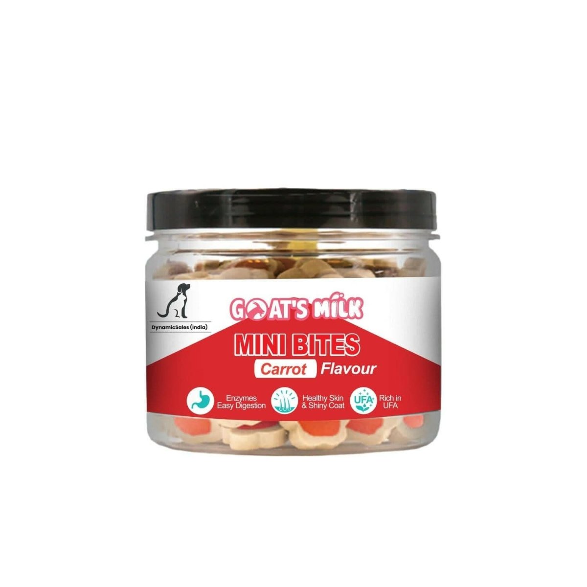 DynamicSales Hypoallergenic Dog Treats – Healthy Skin & Coat Mini Bites, Carrot Flavour - dspetstore.com