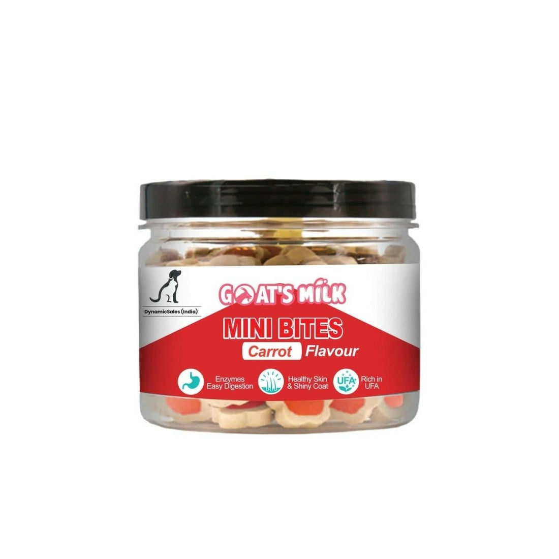DynamicSales Hypoallergenic Dog Treats – Healthy Skin & Coat Mini Bites, Carrot Flavour - dspetstore.com