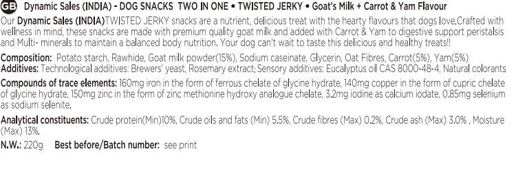 DynamicSales (India) Dog Training Treats – Carrot & Yum Flavour - dspetstore.com