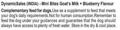 DynamicSales (India) Hypoallergenic Dog Treats – Healthy Skin & Coat Mini Bites, Blueberry Flavour - dspetstore.com