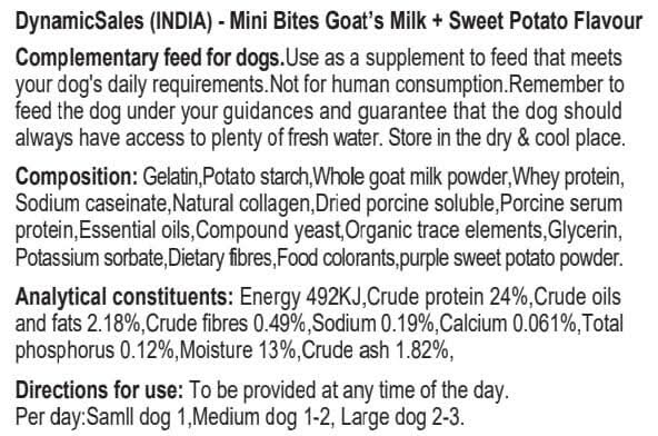 DynamicSales (India) Hypoallergenic Dog Treats – Sweet Potato Flavour - dspetstore.com