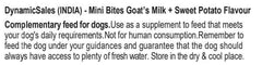 DynamicSales (India) Hypoallergenic Dog Treats – Sweet Potato Flavour - dspetstore.com