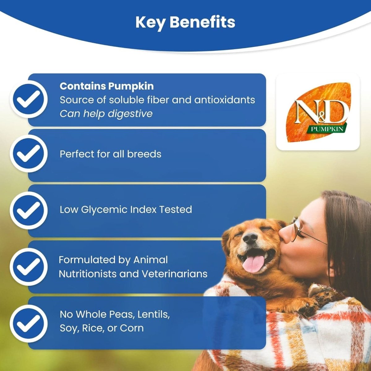 Farmina N&D Pumpkin Lamb & Blueberry Grain Free Adult Medium Maxi Dog Dry Food - dspetstore.com