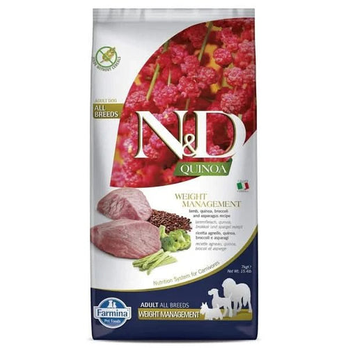 Farmina N&D Quinoa Weight Management Grain Free Medium & Maxi Adult Dog Dry Food - dspetstore.com