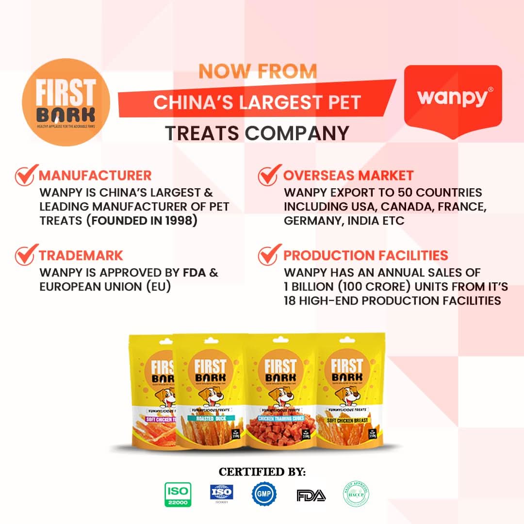 First Bark Soft Roasted Duck Dog Treats, 70 g - dspetstore.com