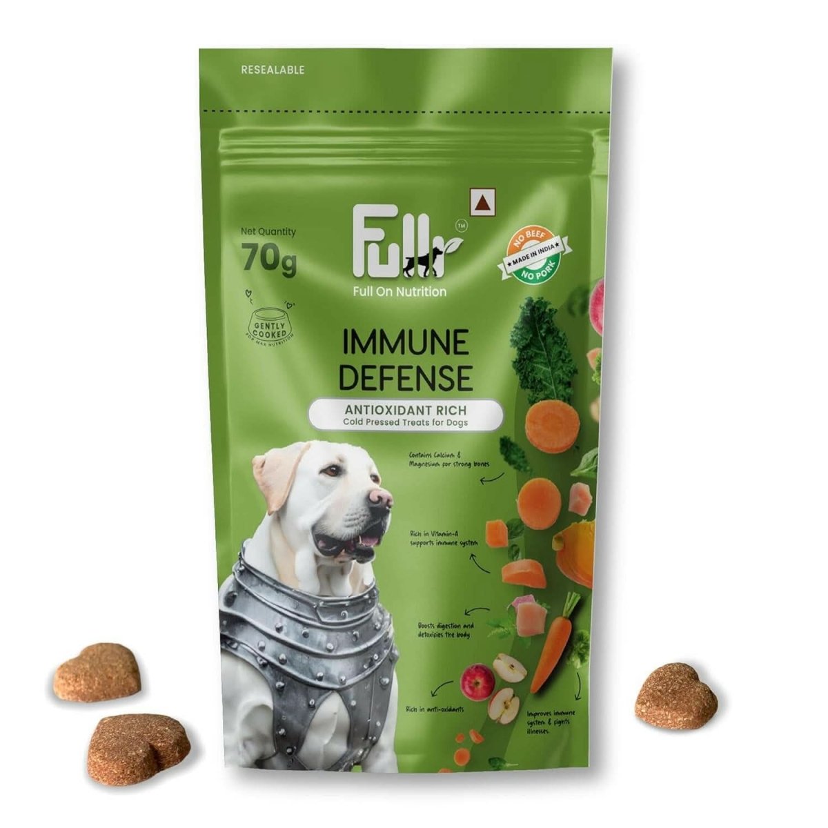 Fullr Immune Cold Pressed Dog Treats, 70g (Pack of 1) - dspetstore.com