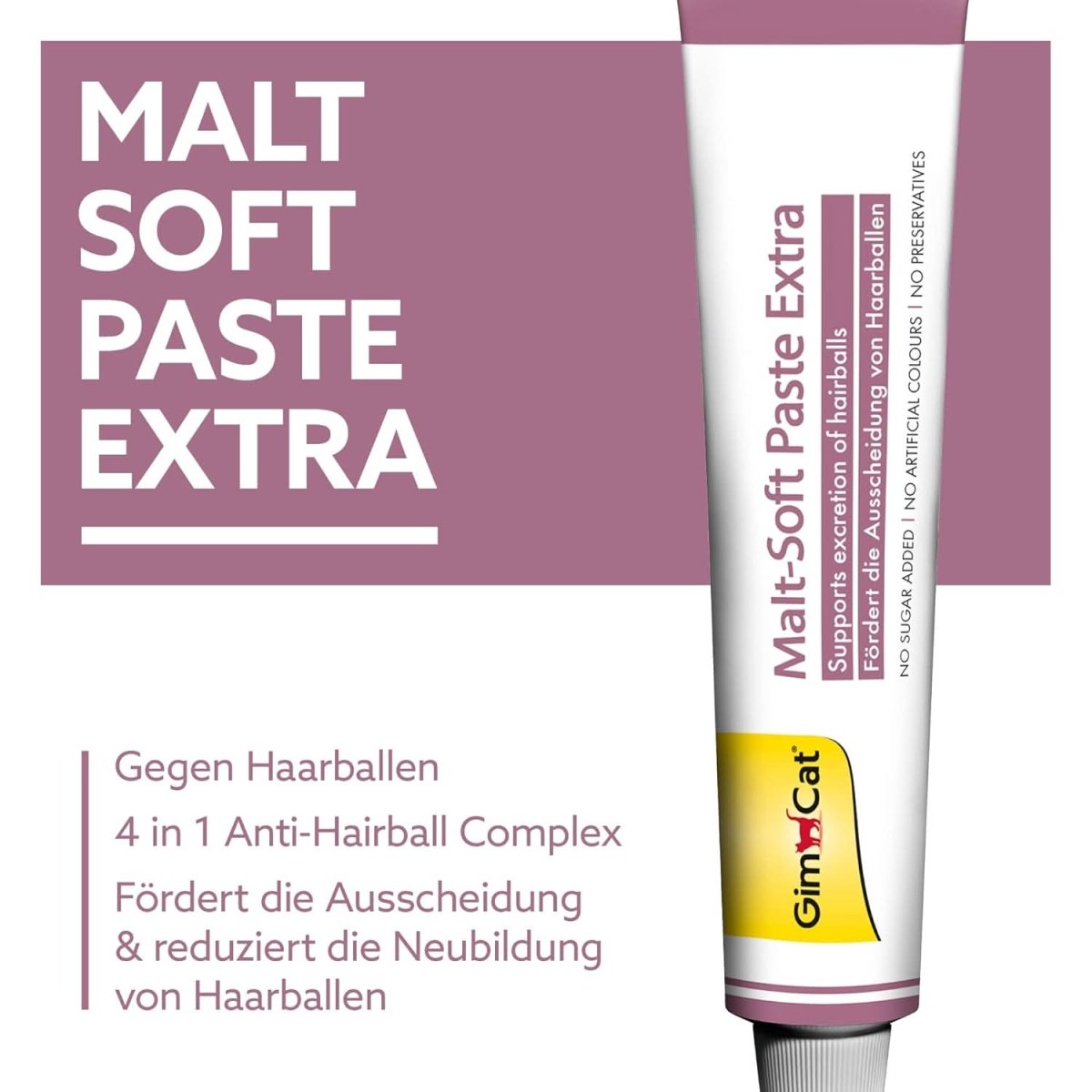 GimCat Malt Soft Paste Extra Anti Hairball (50g) - dspetstore.com