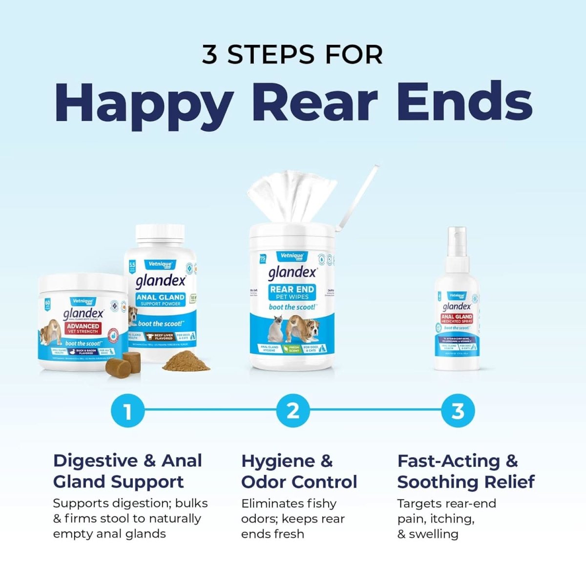 Glandex Anal Gland & Digestive Support for Dogs (30 Chews) - dspetstore.com
