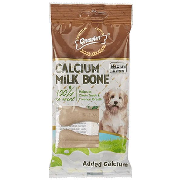 Gnawlers Calcium Milk Bone Dog Treats Medium - dspetstore.com