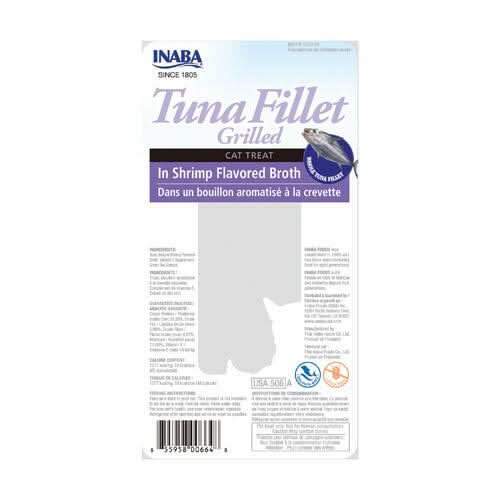 INABA Churu Tuna In Shrimp Broth Cat Treats USA506A, 15 g (Pack of 1) - dspetstore.com
