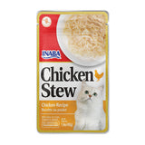 Inaba Chicken Stew cat food package on a white background