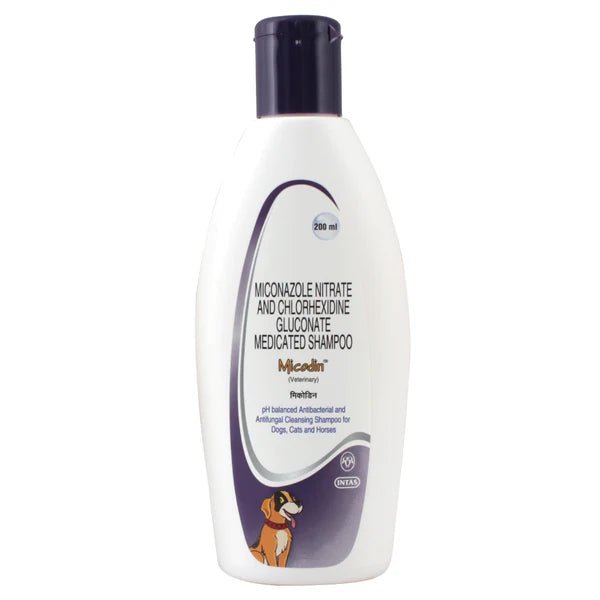 Intas Micodin Antifungal & Antibacterial Shampoo for Dogs and Cats - dspetstore.com
