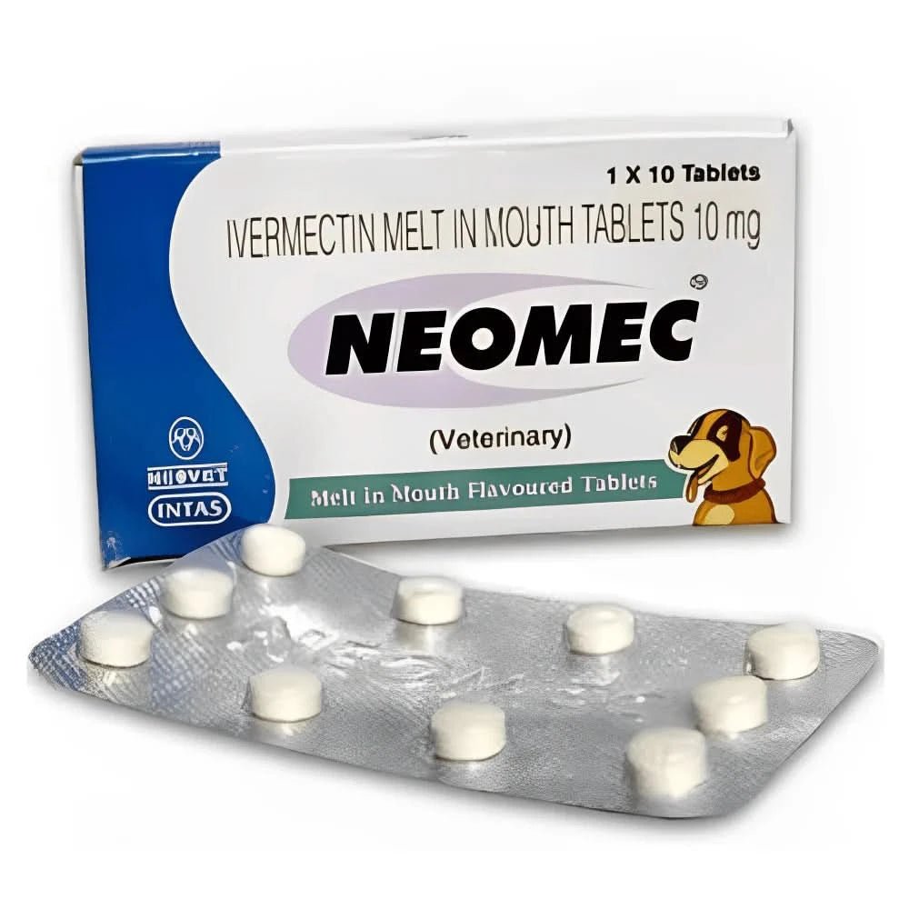 Intas Neomec (Ivermectin) 10mg Tablets for Dogs - dspetstore.com