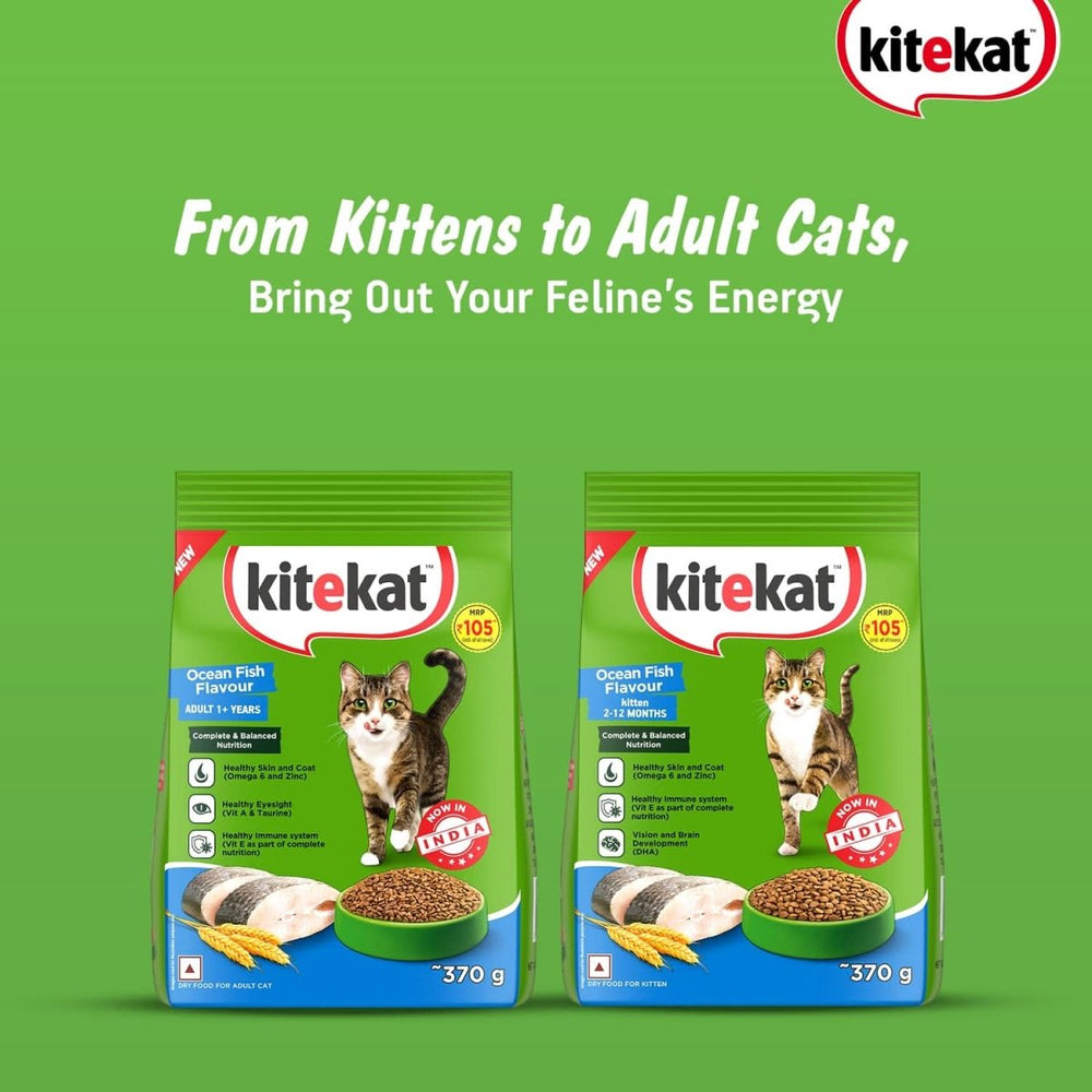 Kitekat Ocean Fish Adult Cat Dry Food - dspetstore.com