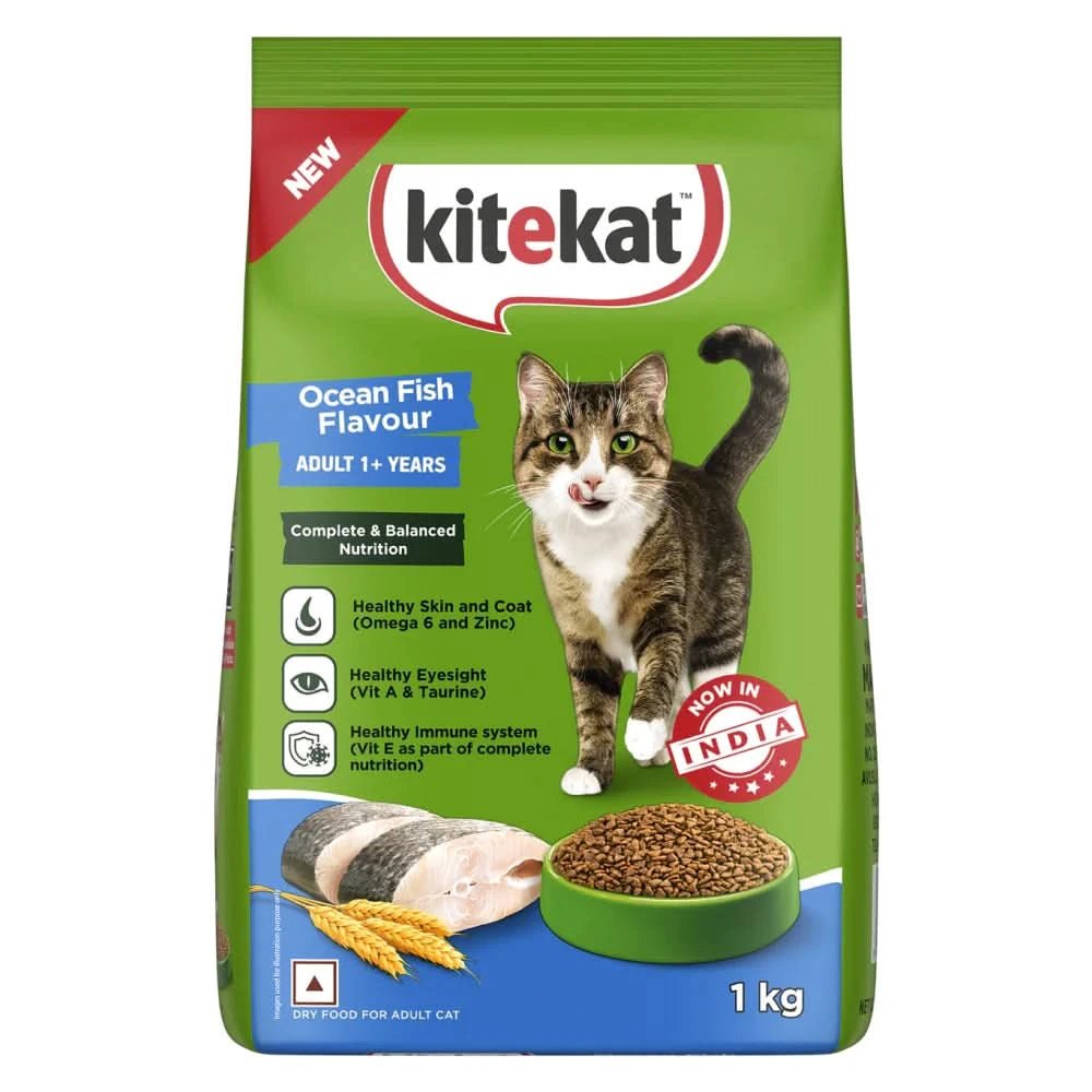 Kitekat Ocean Fish Adult Cat Dry Food - dspetstore.com