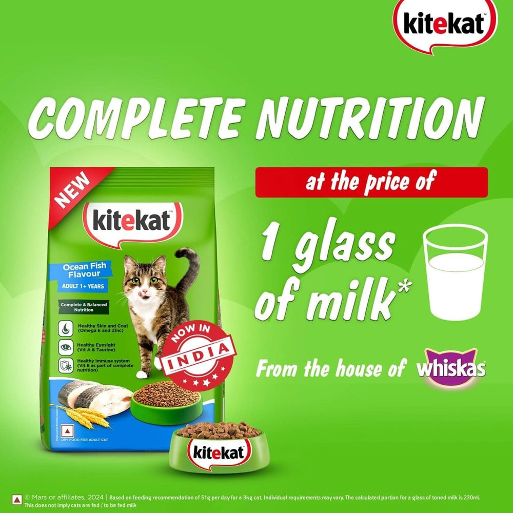 Kitekat Ocean Fish Adult Cat Dry Food - dspetstore.com