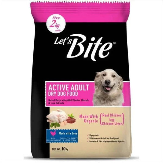 Let's Bite Active Adult Dry Dog Food - dspetstore.com