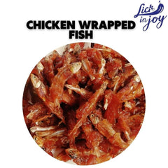 Lick in Joy Soft Cat Jerky All Life Stages Cat Treats,Chicken Wrapped Fish, 35 g - dspetstore.com