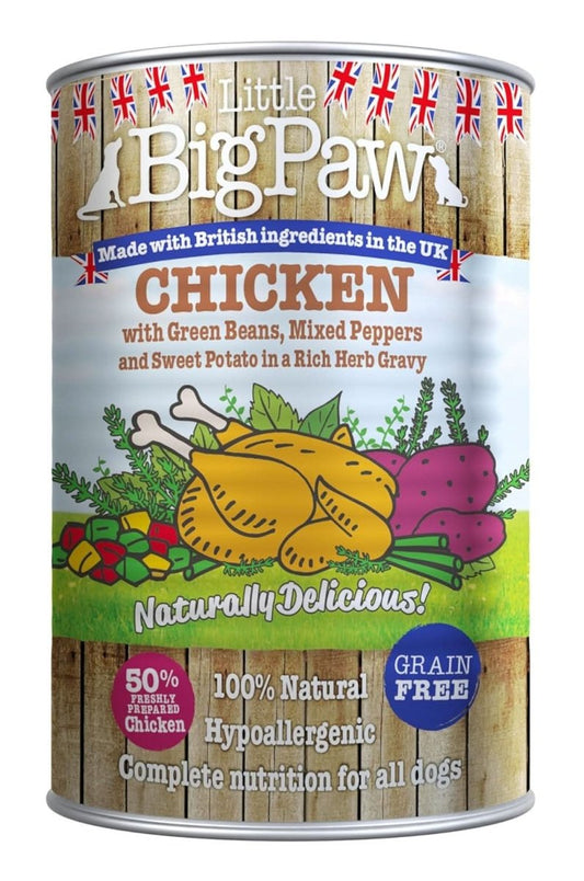 Little BigPaw Chicken with Green Beans, Mixed Peppers and Sweet Potato in a Rich Herb Gravy Wet Dog Food - dspetstore.com