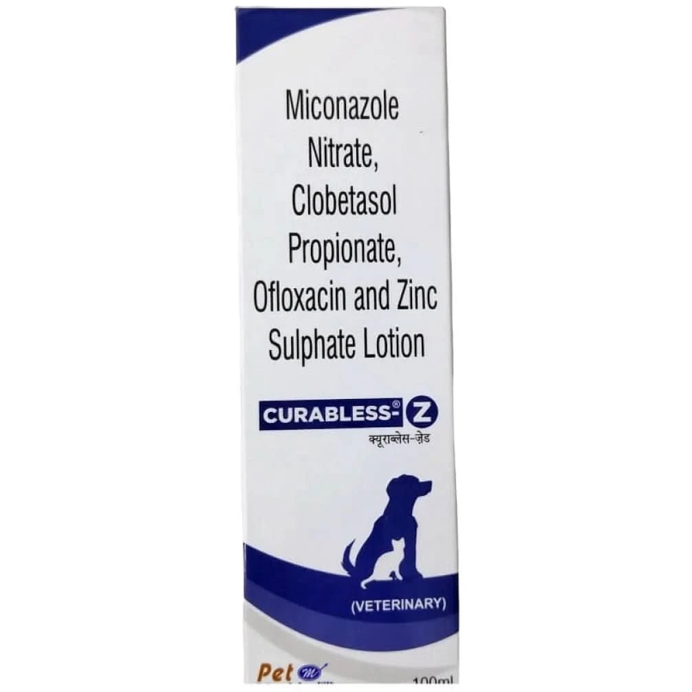 Mankind Curabless Z Lotion for Dogs and Cats (100ml) - dspetstore.com