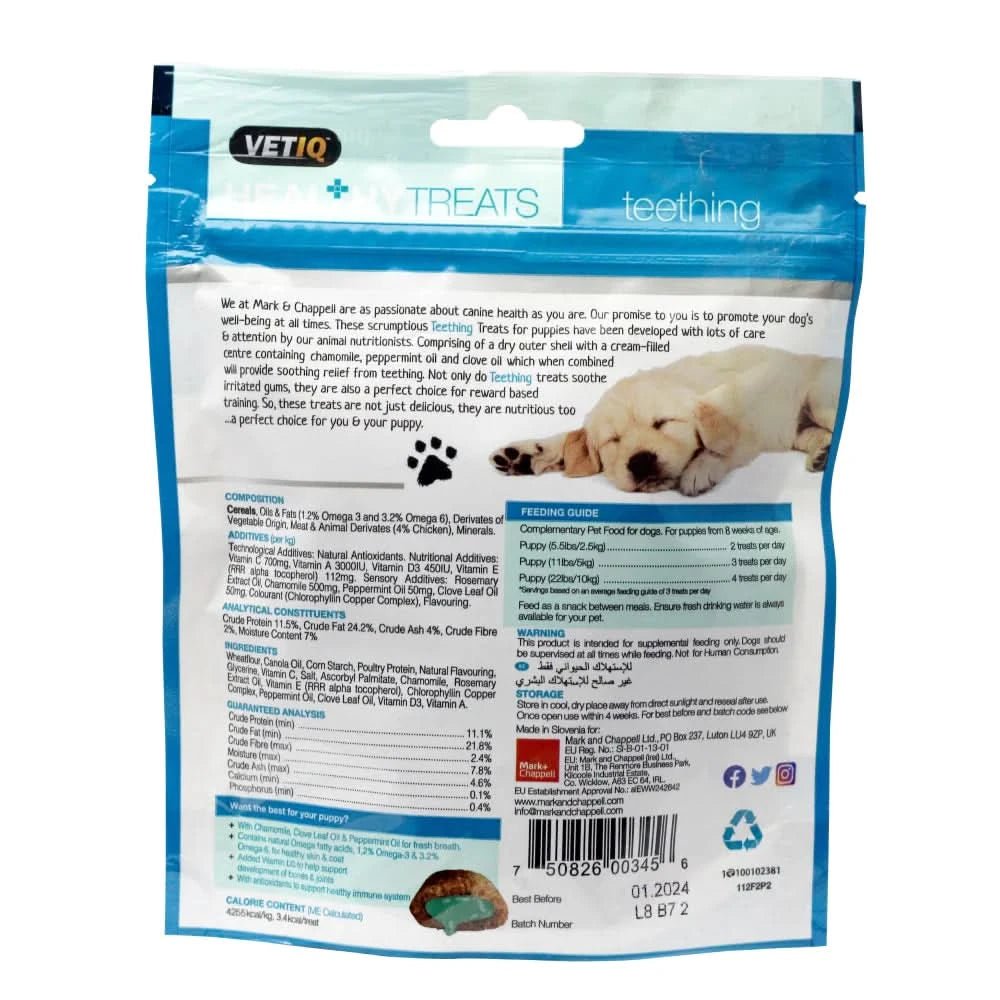 Mark & Chappell Healthy Teething Puppy Treats – 50g - dspetstore.com