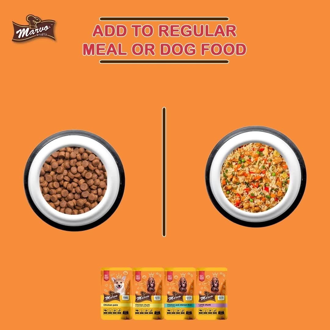 Marvo Chicken Chunk in Gravy For Adult Dog – 70g - dspetstore.com