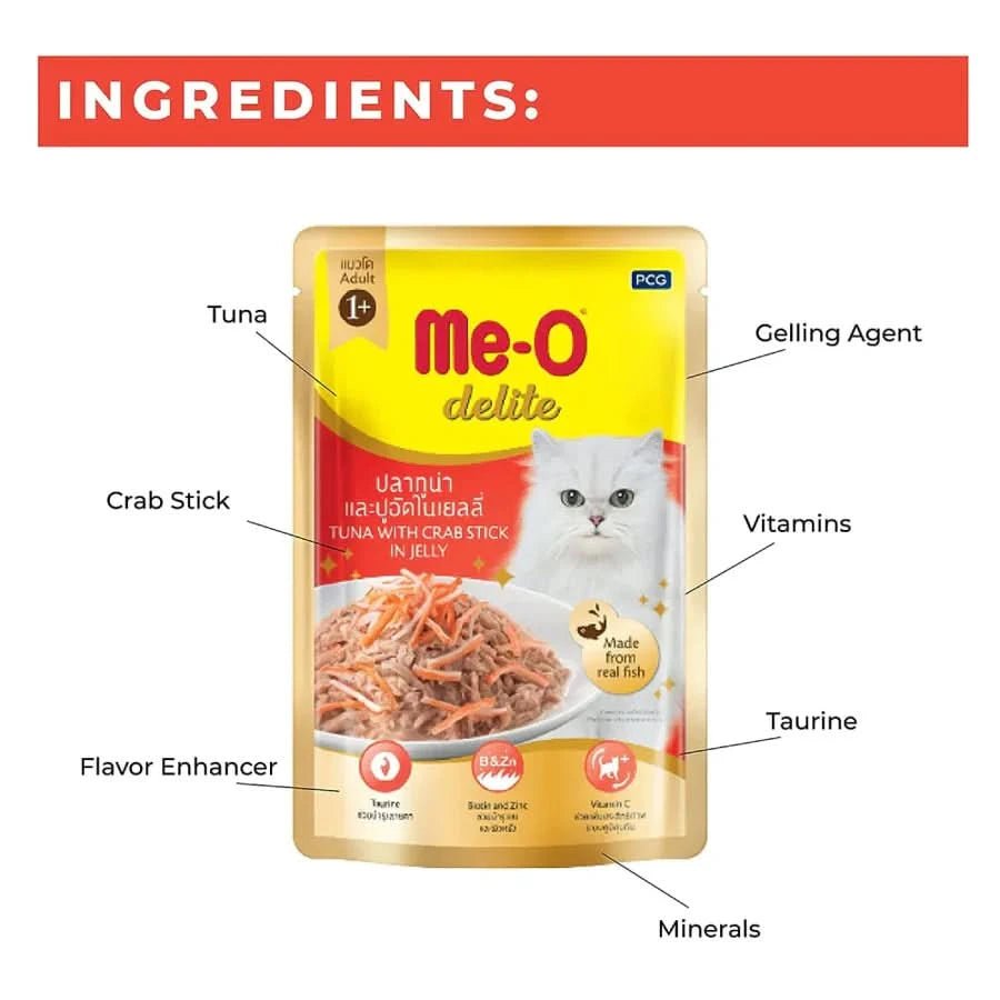 MeO Delite Cat Food Tuna with Crab Sticks in Jelly - dspetstore.com