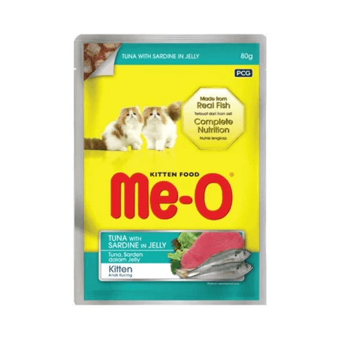 MeO Tuna with Sardine in Jelly Adult Wet Cat Food - dspetstore.com