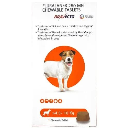 MSD Animal Health Bravecto Dog Tick and Flea Control Tablet - dspetstore.com