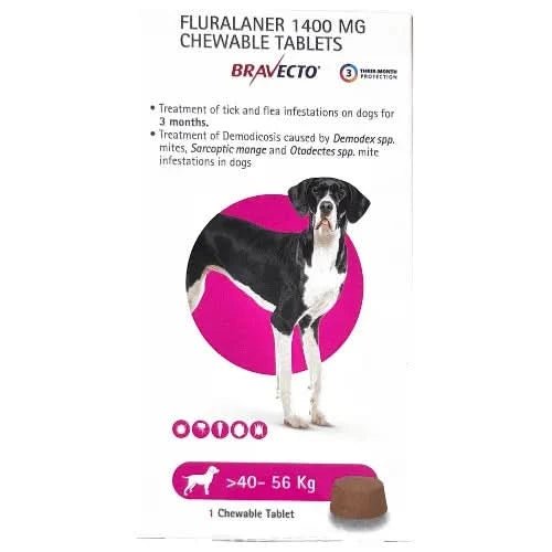 MSD Animal Health Bravecto Dog Tick and Flea Control Tablet - dspetstore.com