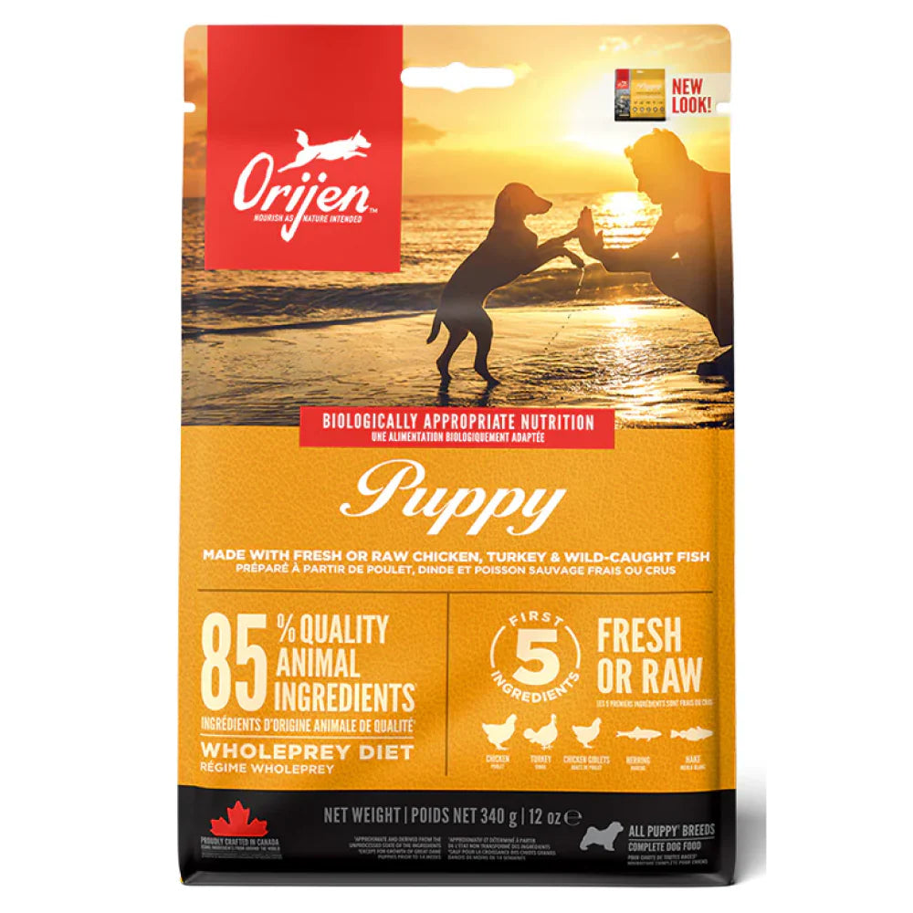 Orijen Puppy Small & Medium Breed Dry Dog Food.