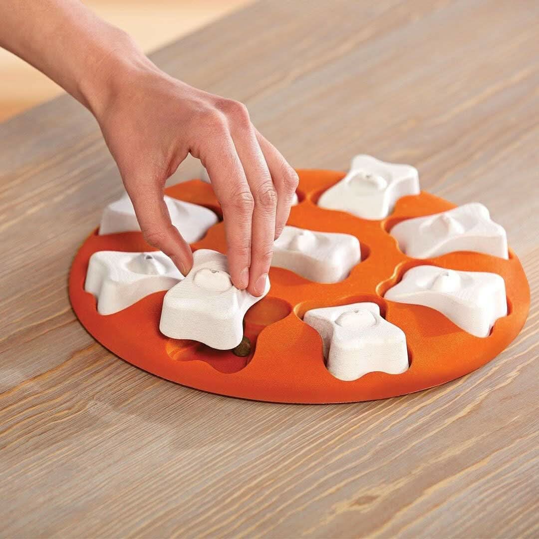 Outward Hound Nina Ottosson Dog Smart Orange Interactive Treat Puzzle Dog Toy - dspetstore.com