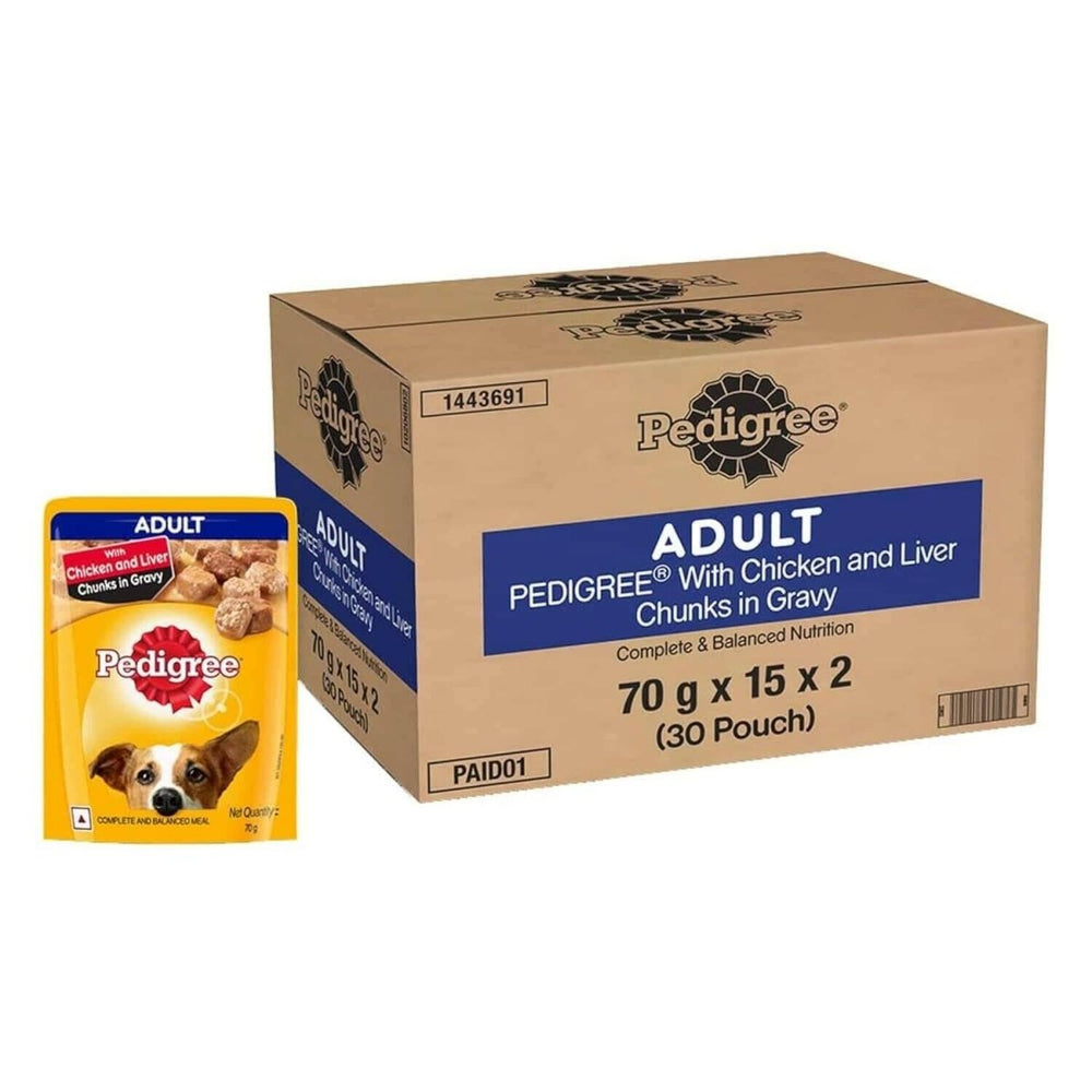 Pedigree Adult Chicken & Liver Chunks Wet Dog Food - dspetstore.com
