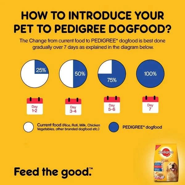 Pedigree Adult Dry Dog Food Chicken & Vegetables - dspetstore.com
