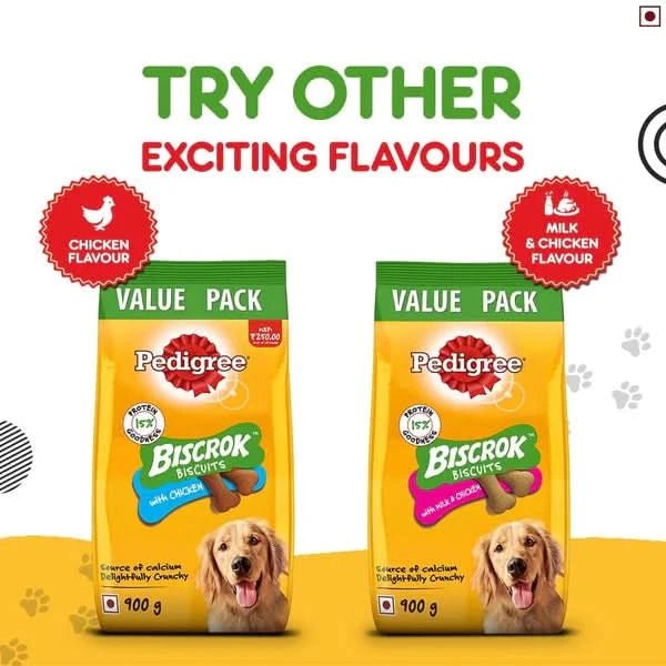 Pedigree Biscrok Lamb Flavour Dog Biscuits - dspetstore.com