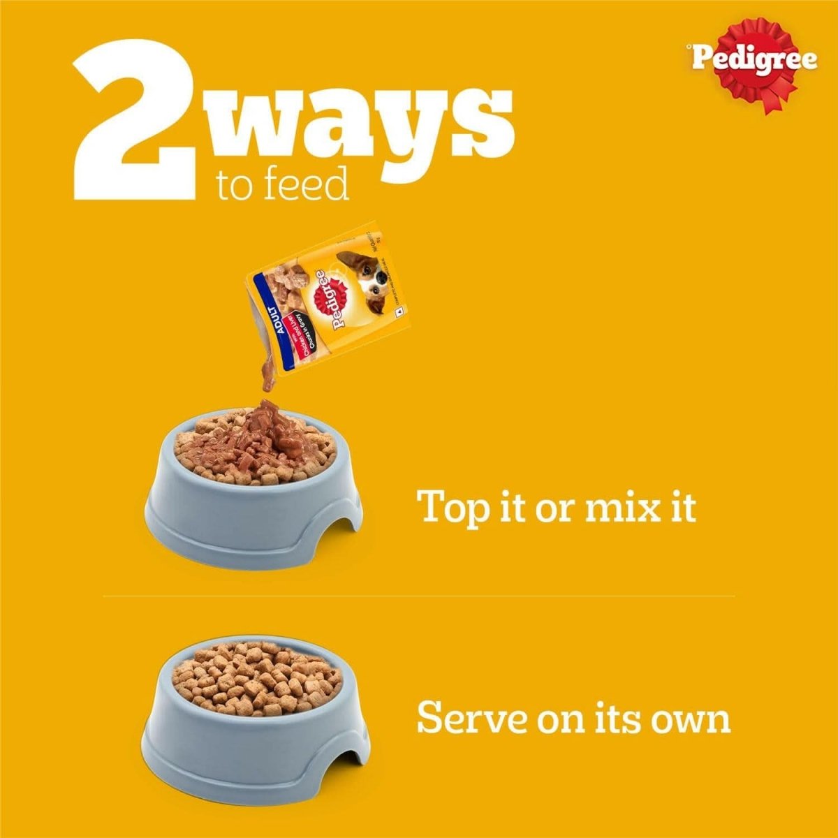 Pedigree Meat & Milk Puppy Dog Dry Food - dspetstore.com