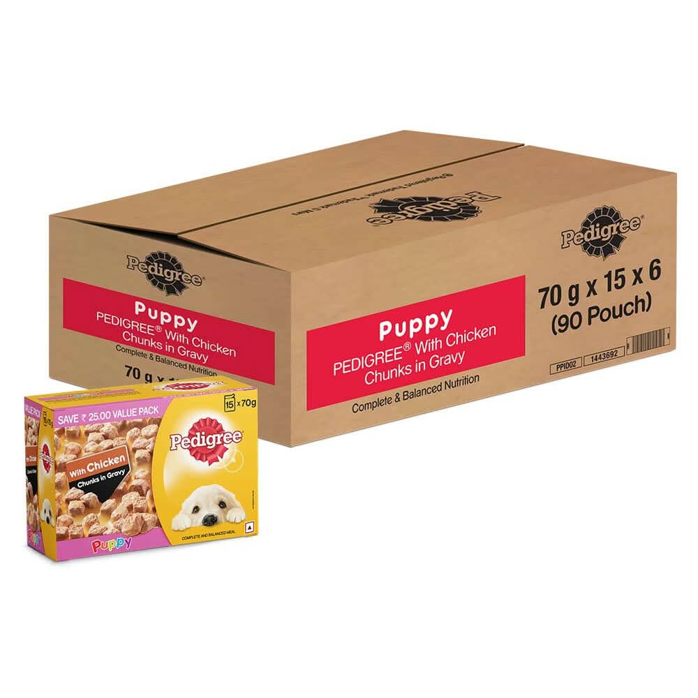 Pedigree Puppy Wet Food Chicken & Chunks in Gravy - dspetstore.com