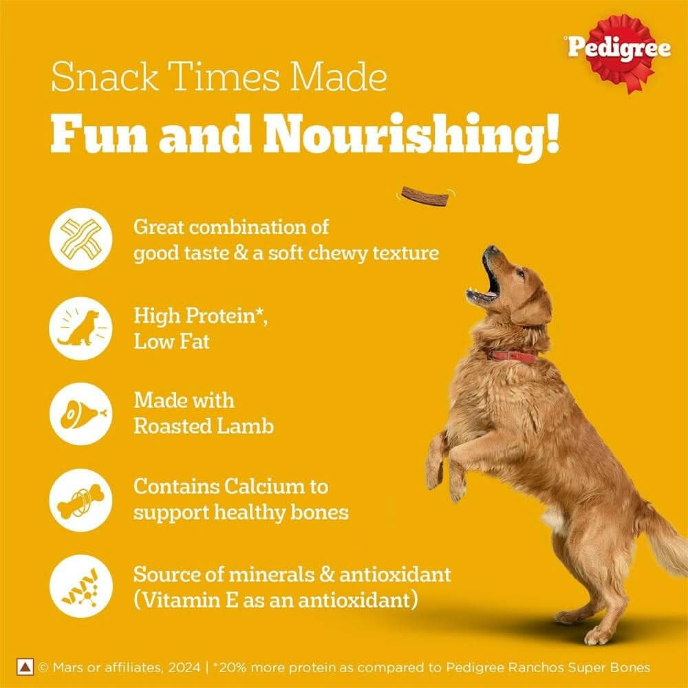 Pedigree Roasted Lamb Jerky Dog Treat - dspetstore.com