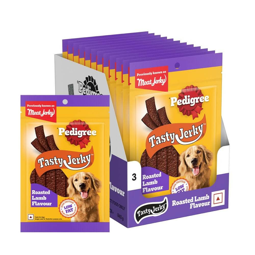 Pedigree Roasted Lamb Jerky Dog Treat - dspetstore.com