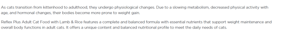 Reflex Adult Cat Food Lamb & Rice (1.5kg) - dspetstore.com