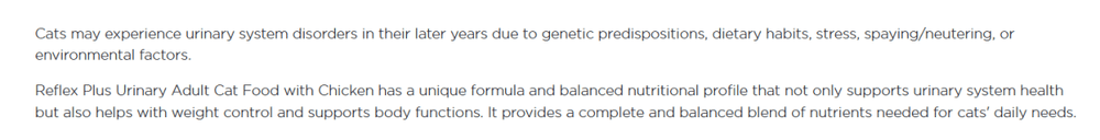 Reflex Plus Urinary Adult Cat Food with Chicken (1.5 kg) - dspetstore.com