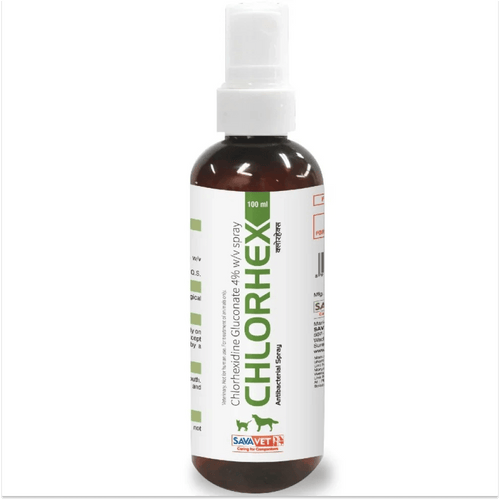 Savavet Chlorhex (Chlorhexidine) Spray for Dogs & Cats (100ml) - dspetstore.com