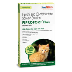 Savavet Fiprofort Plus (Fipronil) Tick and Flea Control Spot On for Cats - dspetstore.com